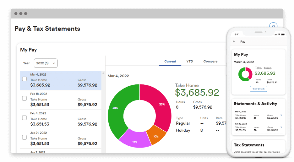 ADP colorful interface