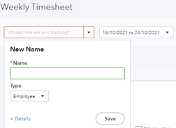 Quickbooks dropdown menu