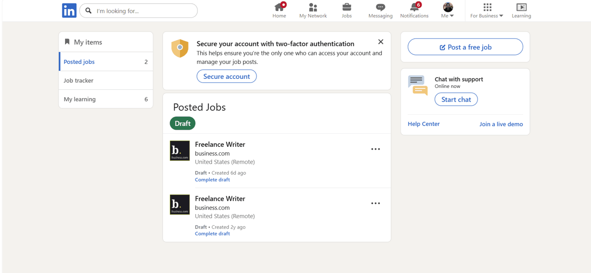 LinkedIn jobs
